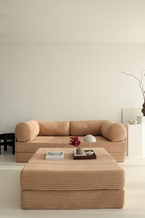 Atelier Del Sofa Sofá-Cama Esquinero Nook Marrón Atelier Del Sofa Sofá-Cama Esquinero Nook Marrón